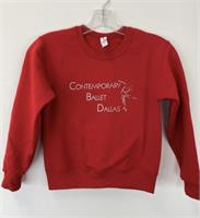 Sweatshirt Youth Red Contemporary Logo Jerzees