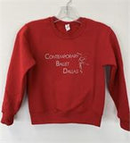 Sweatshirt Youth Red Contemporary Logo Jerzees