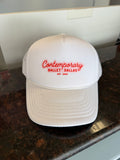 Hat - Custom Trucker Hat Pink Retro Contemporary Ballet Dallas, est. 2005