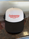 Hat - Custom Trucker Hat Pink Retro Contemporary Ballet Dallas, est. 2005